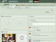 Tablet Screenshot of loli1992.deviantart.com