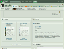 Tablet Screenshot of leurindal.deviantart.com