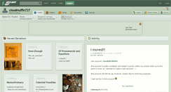 Desktop Screenshot of cloudmuffin727.deviantart.com