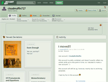 Tablet Screenshot of cloudmuffin727.deviantart.com