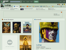 Tablet Screenshot of icededge.deviantart.com