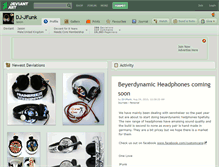 Tablet Screenshot of dj-jfunk.deviantart.com