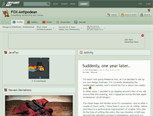 Tablet Screenshot of fox-antipodean.deviantart.com