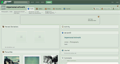 Desktop Screenshot of impersonal-artwork.deviantart.com