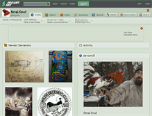 Tablet Screenshot of feral-fowl.deviantart.com