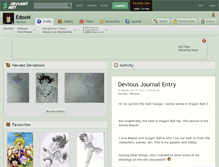 Tablet Screenshot of edoon.deviantart.com