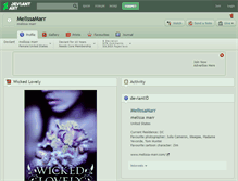 Tablet Screenshot of melissamarr.deviantart.com