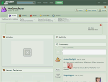 Tablet Screenshot of noxsymphony.deviantart.com