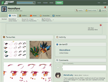 Tablet Screenshot of neonsrave.deviantart.com