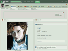 Tablet Screenshot of megin.deviantart.com
