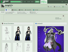 Tablet Screenshot of mongril27v.deviantart.com