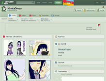 Tablet Screenshot of hinatagreen.deviantart.com