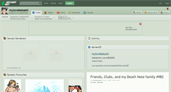 Desktop Screenshot of mylovekakashi.deviantart.com