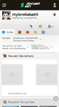 Mobile Screenshot of mylovekakashi.deviantart.com