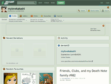 Tablet Screenshot of mylovekakashi.deviantart.com