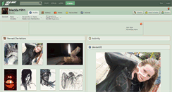 Desktop Screenshot of blackie1991.deviantart.com