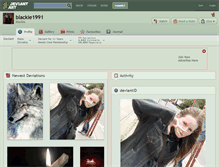 Tablet Screenshot of blackie1991.deviantart.com