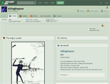 Tablet Screenshot of killingthepoor.deviantart.com