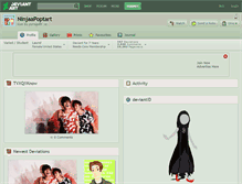 Tablet Screenshot of ninjaapoptart.deviantart.com