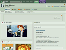 Tablet Screenshot of minor-interest.deviantart.com