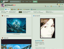 Tablet Screenshot of ignisfatuusii.deviantart.com