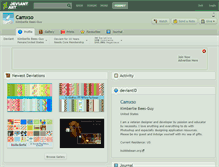 Tablet Screenshot of camxso.deviantart.com