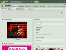 Tablet Screenshot of natsuhati.deviantart.com