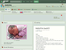 Tablet Screenshot of darkzina.deviantart.com