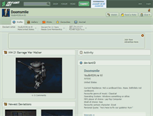 Tablet Screenshot of doomsmile.deviantart.com