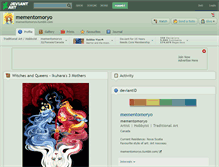 Tablet Screenshot of mementomoryo.deviantart.com