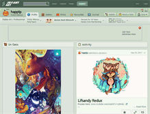 Tablet Screenshot of happip.deviantart.com