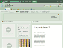 Tablet Screenshot of candidcandy.deviantart.com