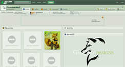 Desktop Screenshot of drummerwolf.deviantart.com