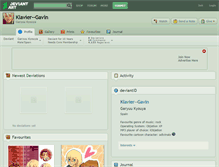 Tablet Screenshot of klavier--gavin.deviantart.com