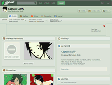 Tablet Screenshot of captain-luffy.deviantart.com