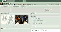 Desktop Screenshot of fire-and-ice-club.deviantart.com