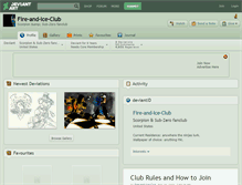 Tablet Screenshot of fire-and-ice-club.deviantart.com