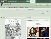 Tablet Screenshot of moonlitrose5.deviantart.com