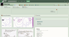 Desktop Screenshot of kittencrazy.deviantart.com