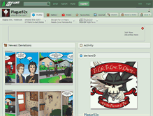 Tablet Screenshot of plague52x.deviantart.com