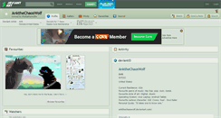 Desktop Screenshot of ankthechaoswolf.deviantart.com