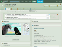 Tablet Screenshot of ankthechaoswolf.deviantart.com