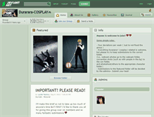 Tablet Screenshot of durarara-cosplay.deviantart.com