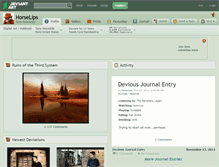 Tablet Screenshot of horselips.deviantart.com
