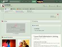 Tablet Screenshot of loveclub.deviantart.com