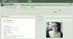 Desktop Screenshot of gothic-comedian.deviantart.com