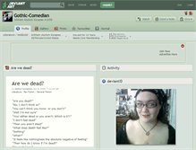 Tablet Screenshot of gothic-comedian.deviantart.com