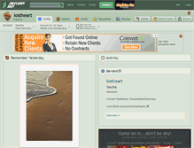Tablet Screenshot of lostheart.deviantart.com