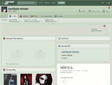 Tablet Screenshot of namikaze-minato.deviantart.com