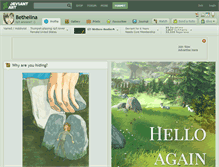 Tablet Screenshot of bethelina.deviantart.com